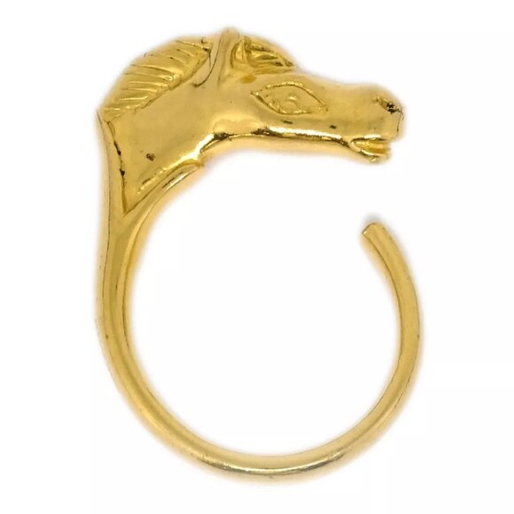 Hermes Horse Ring Gold - Picture 1 of 4